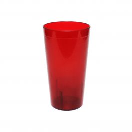G.E.T. 12 oz Stackable Blue SAN Plastic Pebbled Tumbler
