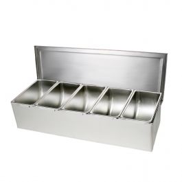 5 S/S COMPARTMENT CONDIMENT