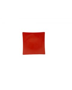7 3/8  FLARE PLATE, 1 3/8  DEEP, PURE RED