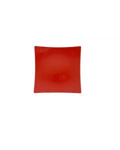 12 3/8 FLARE PLATE, 2 DEEP, PURE RED