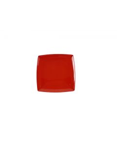 9 SQUARE PLATE, 1 DEEP, PURE RED