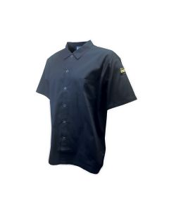 Chef Regalia, Snap-Button Short Sleeve Shirts. 65/35 Poly/Cotton . 3X Large Size. Black.