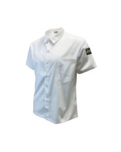 Chef Regalia, Snap-Button Short Sleeve Shirts. 65/35 Poly/Cotton . X Large Size. White.
