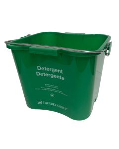 3 qt, 7 3/4" X 6 3/4" X 6" GREEN CLEANING PAIL, POLYPROPYLENE, NSF