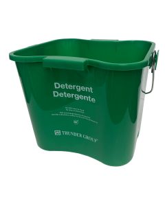6 QT, 9 3/4" X 8.5" X 7 1/4" GREEN CLEANING PAIL, POLYPROPYLENE, NSF
