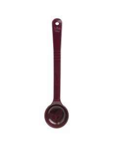 1 1/2 oz, 11 3/4" SOLID SPOON, LONG HANDLE, ACETAL BPA FREE, REDDISH BROWN, NSF, HIGH HEAT