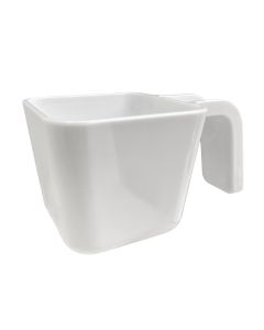 9 1/2 oz PORTION CUP, POLYCARBONATE, WHITE, NSF