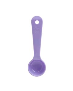 1 oz, 6 1/2" SOLID SPOON, SHORT HANDLE, ACETAL BPA FREE, PURPLE, NSF, HIGH HEAT