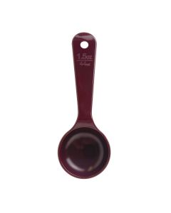 1 1/2 oz, 7" SOLID SPOON, SHORT HANDLE, ACETAL BPA FREE, BROWN,NSF, HIGH HEAT