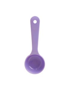 2 oz, 7" SOLID SPOON, SHORT HANDLE, ACETAL BPA FREE, PURPLE,NSF, HIGH HEAT
