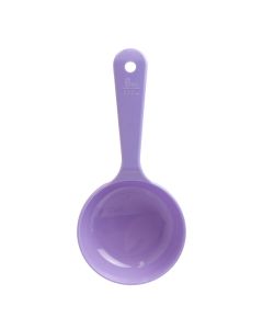 6 oz, 8 3/4" SOLID SPOON, SHORT HANDLE, ACETAL BPA FREE, PURPLE, NSF, HIGH HEAT