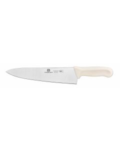 Chef's Knife, 10" Blade,  White Polypropylene Handles, German Steel, NSF