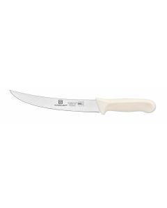 Breaking Knife, 8" Blade,  White Polypropylene Handles, German Steel, NSF