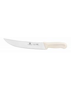 Cimeter Steak Knife, 9-1/2" Blade,  White Polypropylene Handles, German Steel, NSF