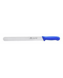 Slicer, 12" Blade, Wavy Edge,  Blue Polypropylene Handles, German Steel, NSF