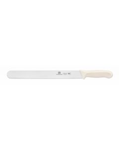 Roast Beef Slicer, 12" Blade,  White Polypropylene Handles, German Steel, NSF