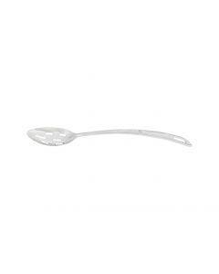 7-1/4" Slotted Curved Basting Spoon with Hanging Slot, Stainless Steel, 18 Gauge, 1.2 mm Thickness, Heavy-Duty