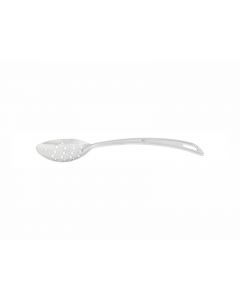 7-1/4" Perforated Curved Basting Spoon with Hanging Slot, Stainless Steel, 18 Gauge, 1.2mm Thickness, Heavy-Duty