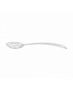 9" Slotted Curved Basting Spoon with Hanging Slot, Stainless Steel, 18 Gauge, 1.2 mm Thickness, Heavy-Duty