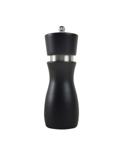 6"H Beechwood Pepper Mill, Black
