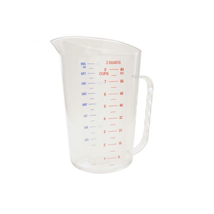 2 Liter/2 Quart Measuring Cup with U.S. and Metric Measurements