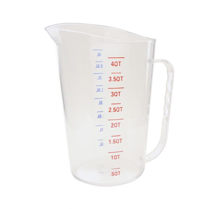 4 Liter/4 Quart, Measuring Cup with U.S. and Metric Measurements