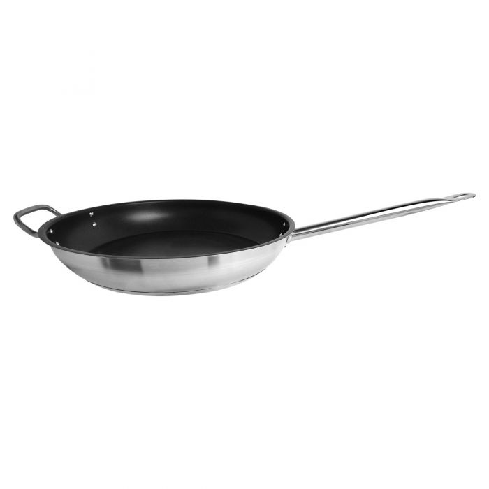 14 Diameter Non-Stick Fry Pan, Stainless Steel with Quantum 2