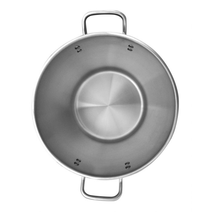 20 qt, 12-3/8 Diameter Stock Pot with Lid, Stainless Steel