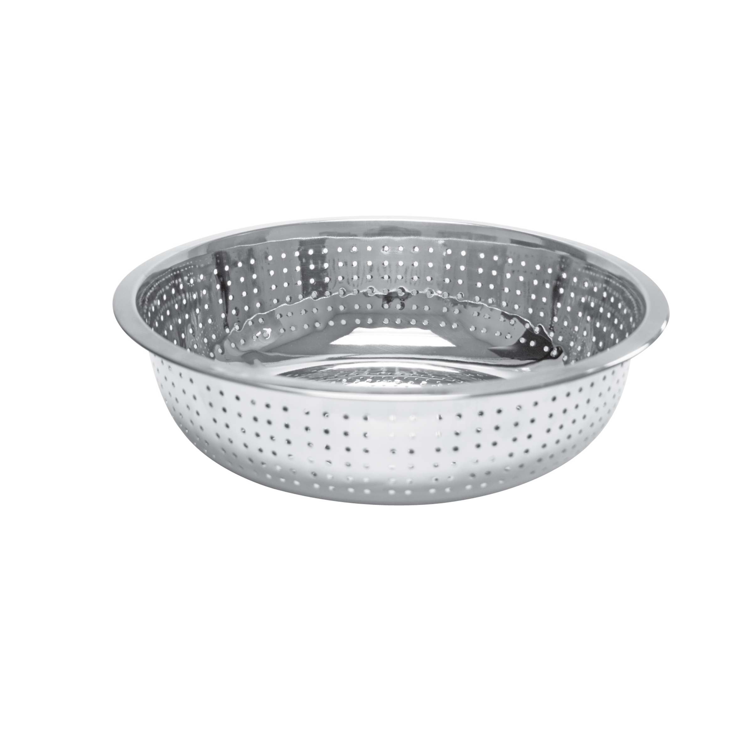 Thunder Group SLCIL13S 13-inch stainless steel Chinese colander with 2.0mm perforations and mirror finish
